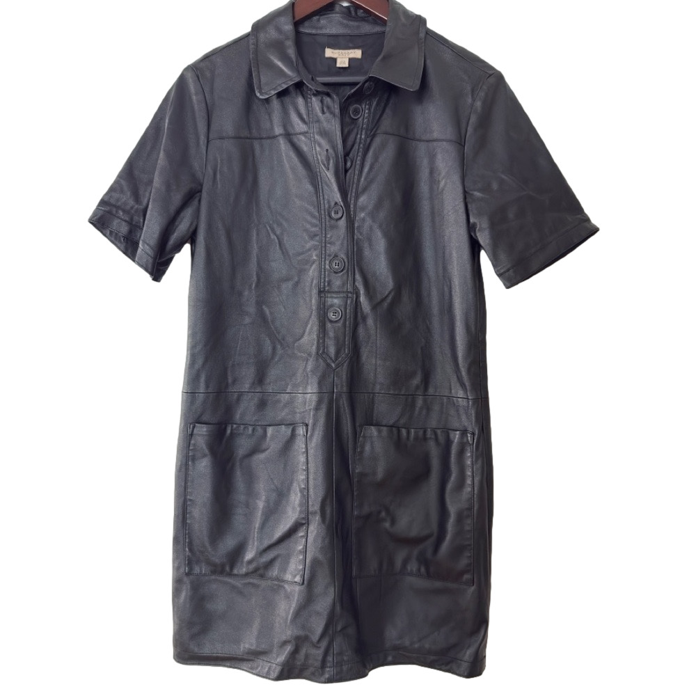 Genuine Burberry Brit Leather Dress Size 8